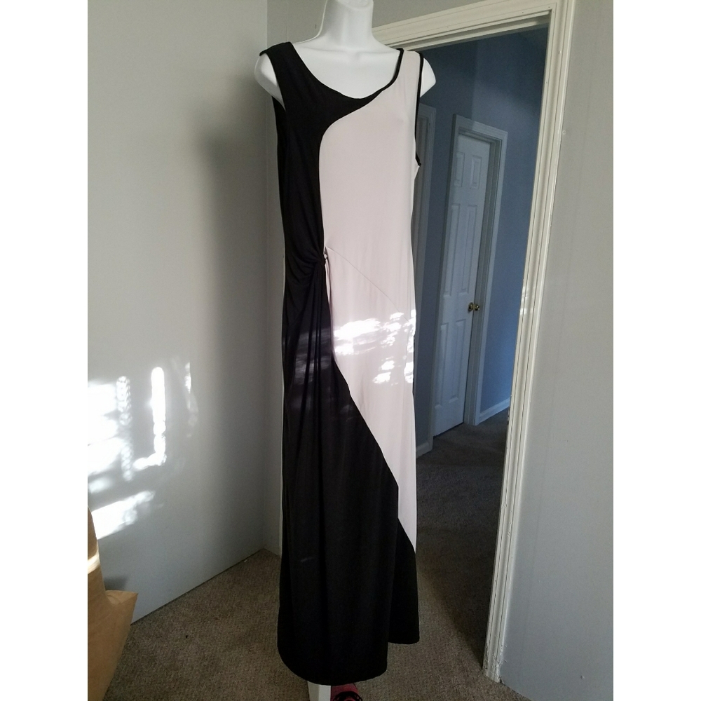 White and Black Dress